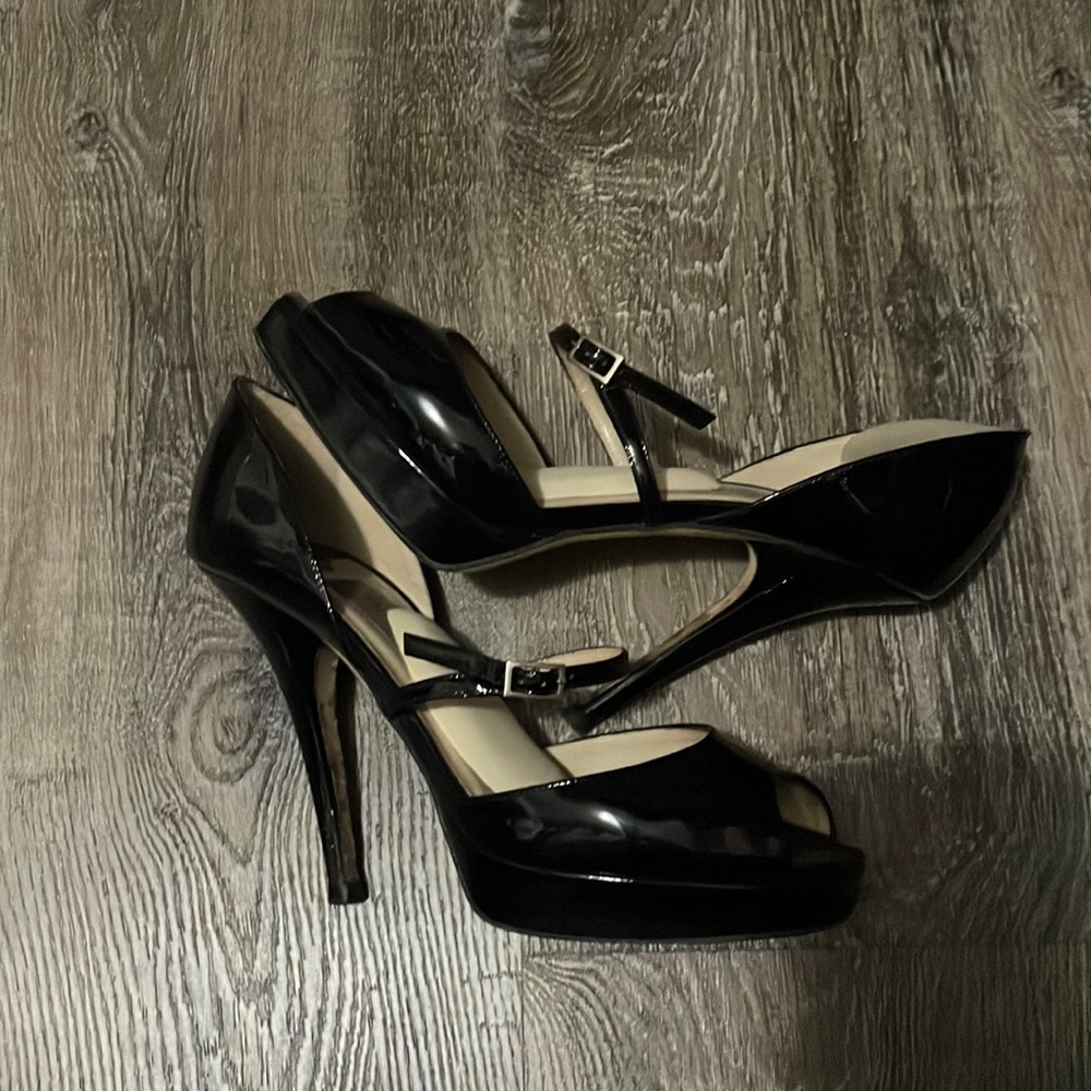 Black Patent Jimmy Choo square toe